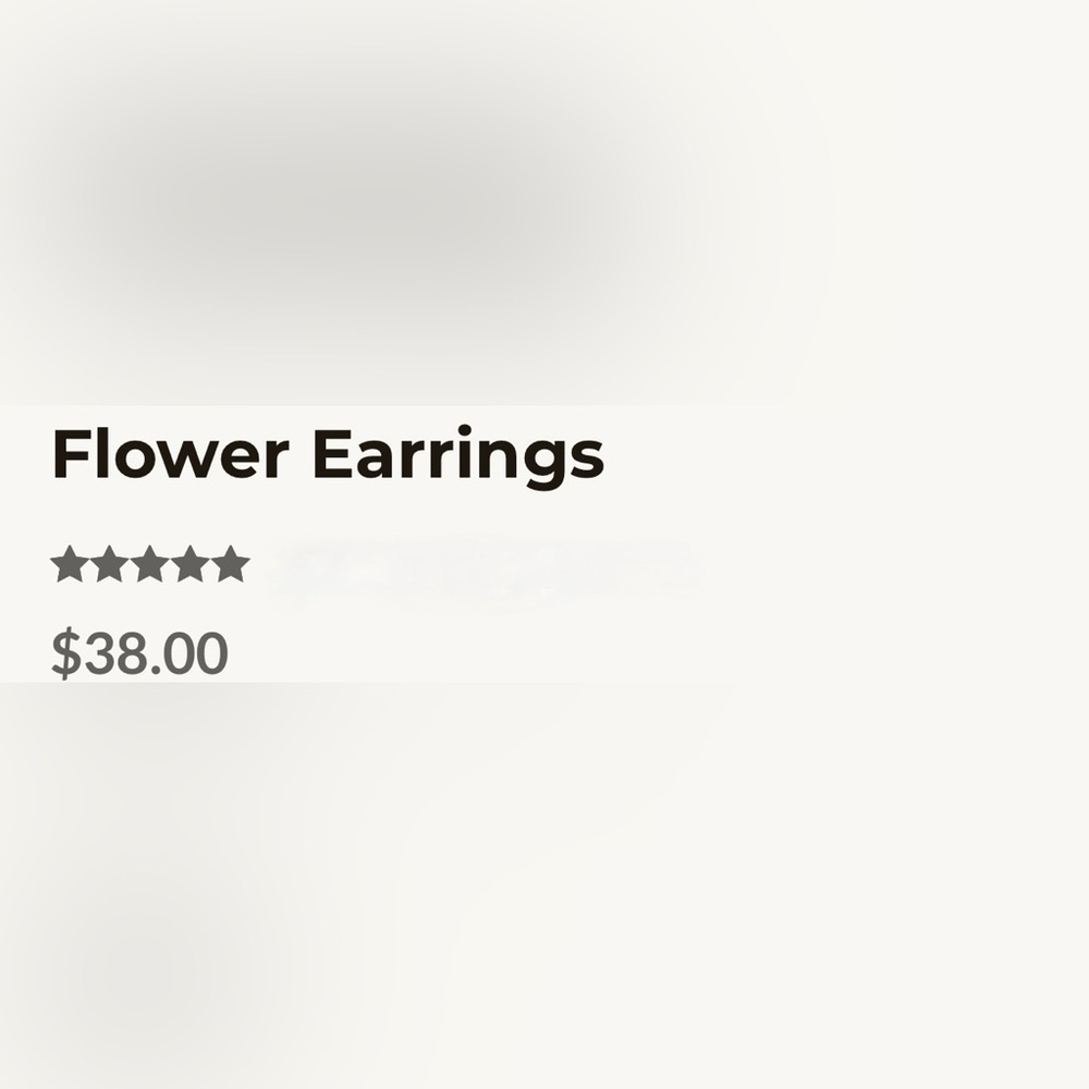 Ramla Rose Gold Flower Earrings - Picture 6 of 7